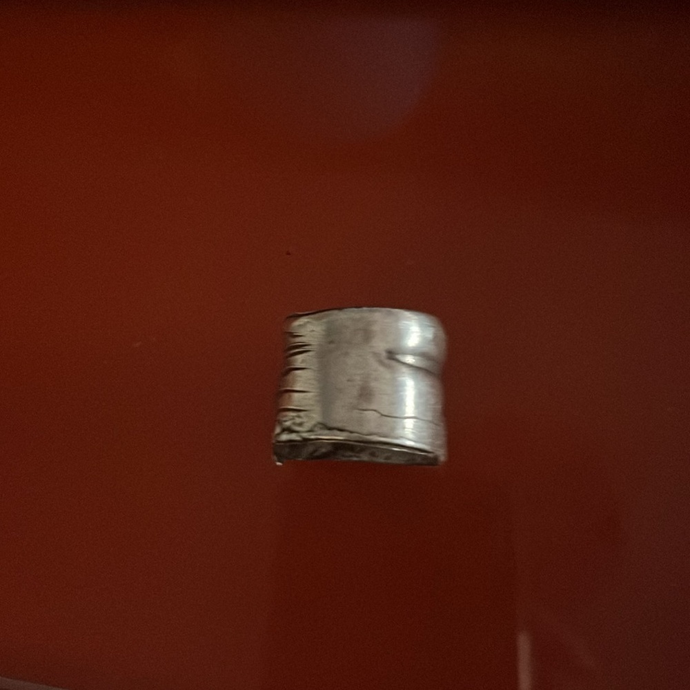 Solid Vintage Silver Ring From Barcelona - image 2
